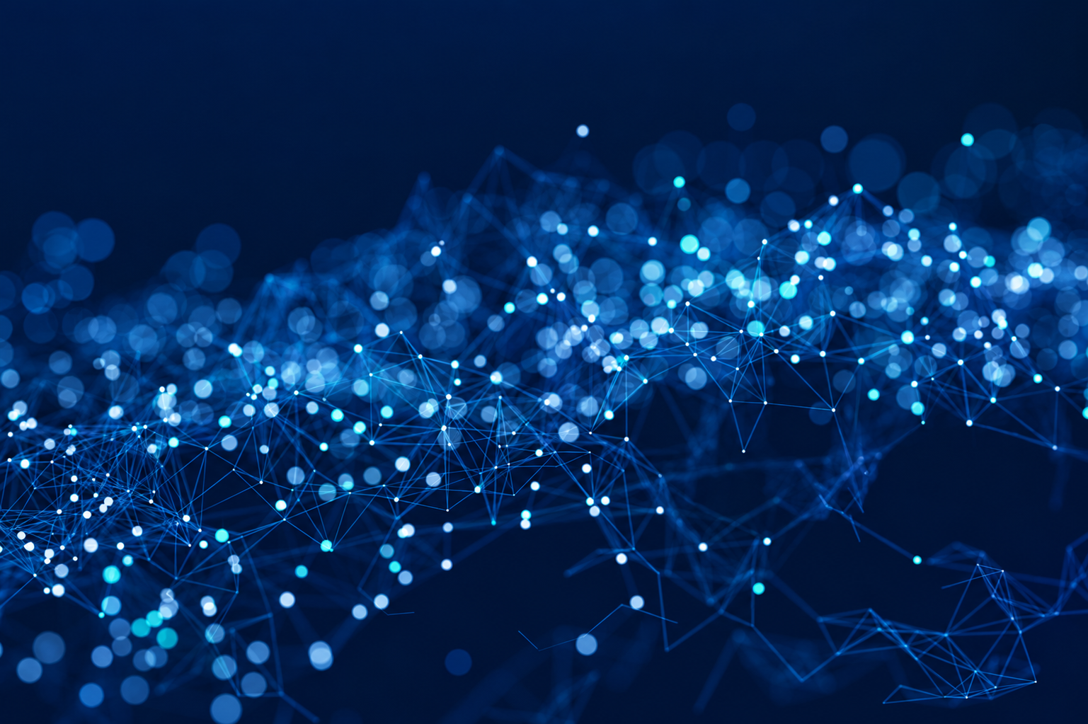 AI data network visualization